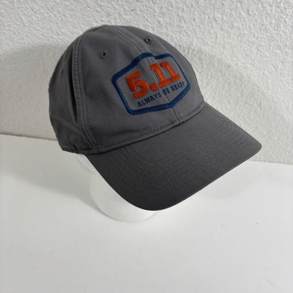 5.11 Tactical Always Be Ready Gray Adjustable Snapback Hat Cap 89196-092